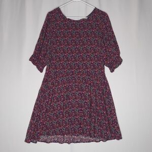 Natural Life Dress XS/S Micro Floral Mini Ditsy Multicolor Boho Fairy Hippy